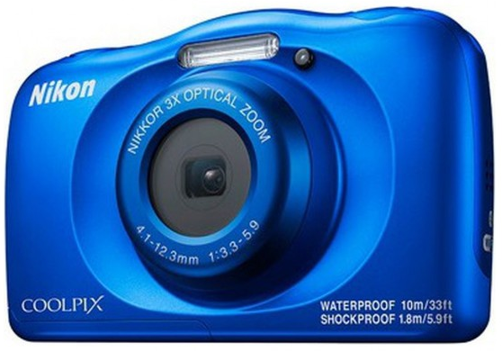 NIKON Digitale Kompaktkamera Coolpix W150, blau - Ausstellungsstück