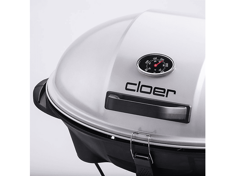 Cloer Outdoor- BBQ Grill Stand Griller, Schwarz (2400 Watt) — Foto 5 von 5