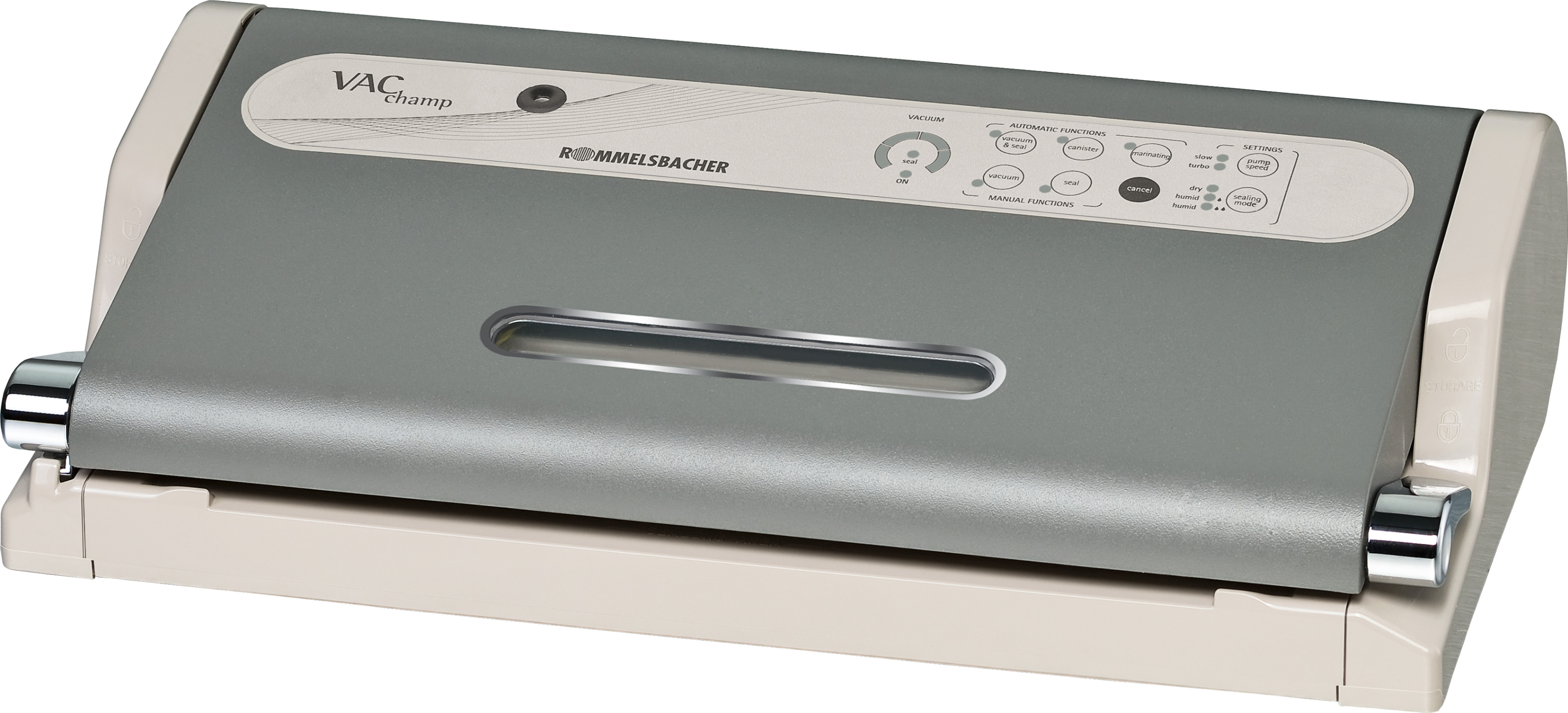 ROMMELSBACHER VAC 500 Champ Vakuumierer Steingrau/Anthrazit