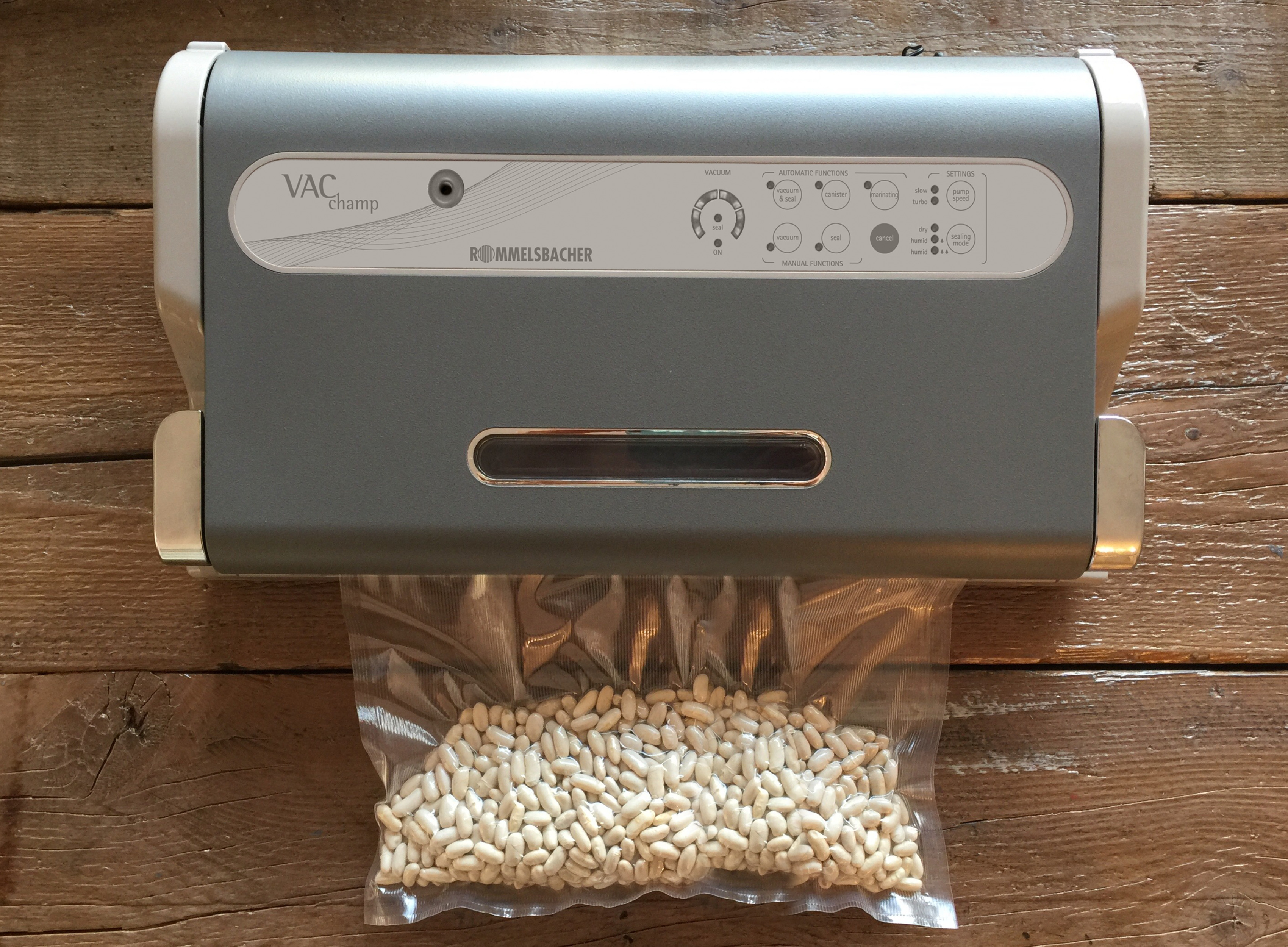 ROMMELSBACHER VAC 500 Champ Vakuumierer Steingrau/Anthrazit