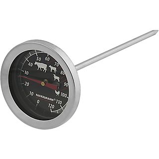 FACKELMANN 22225 Thermometer, silber glänzend