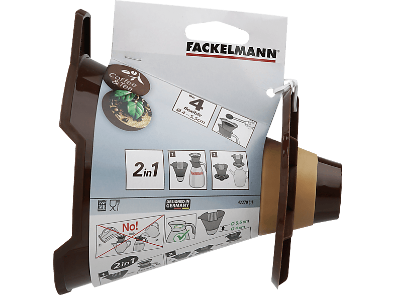 Fackelmann 42270 Kaffeezubehör, Braun, Spülmaschinengeeignet