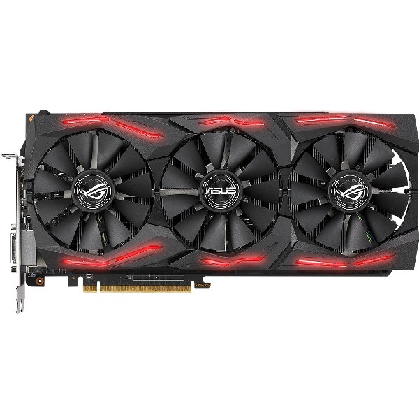 Tarjeta gráfica - ASUS ROG Strix RX Vega 64 OC 8GB HBM2, 1590 MHz, 4K, VR, Aura Sync, FanConnect II