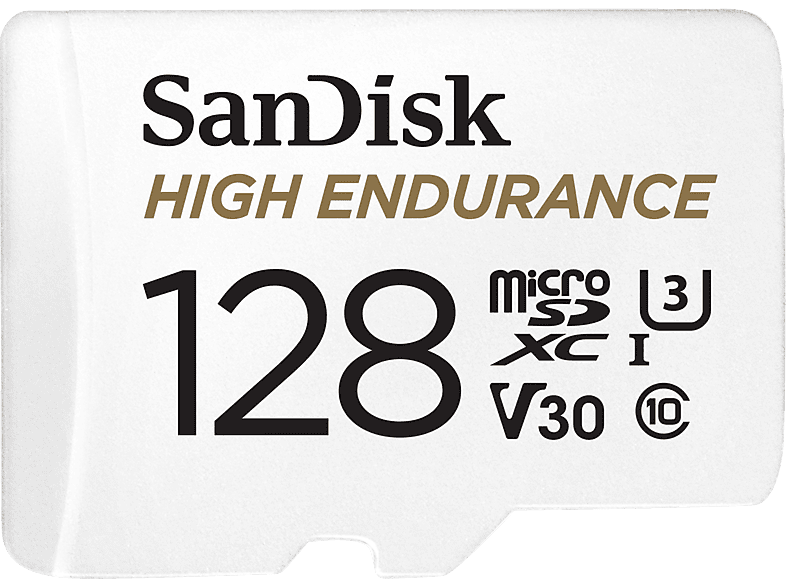 SANDISK High Endurance, Micro-SDXC Speicherkarte, 128 GB, 100 MB/s