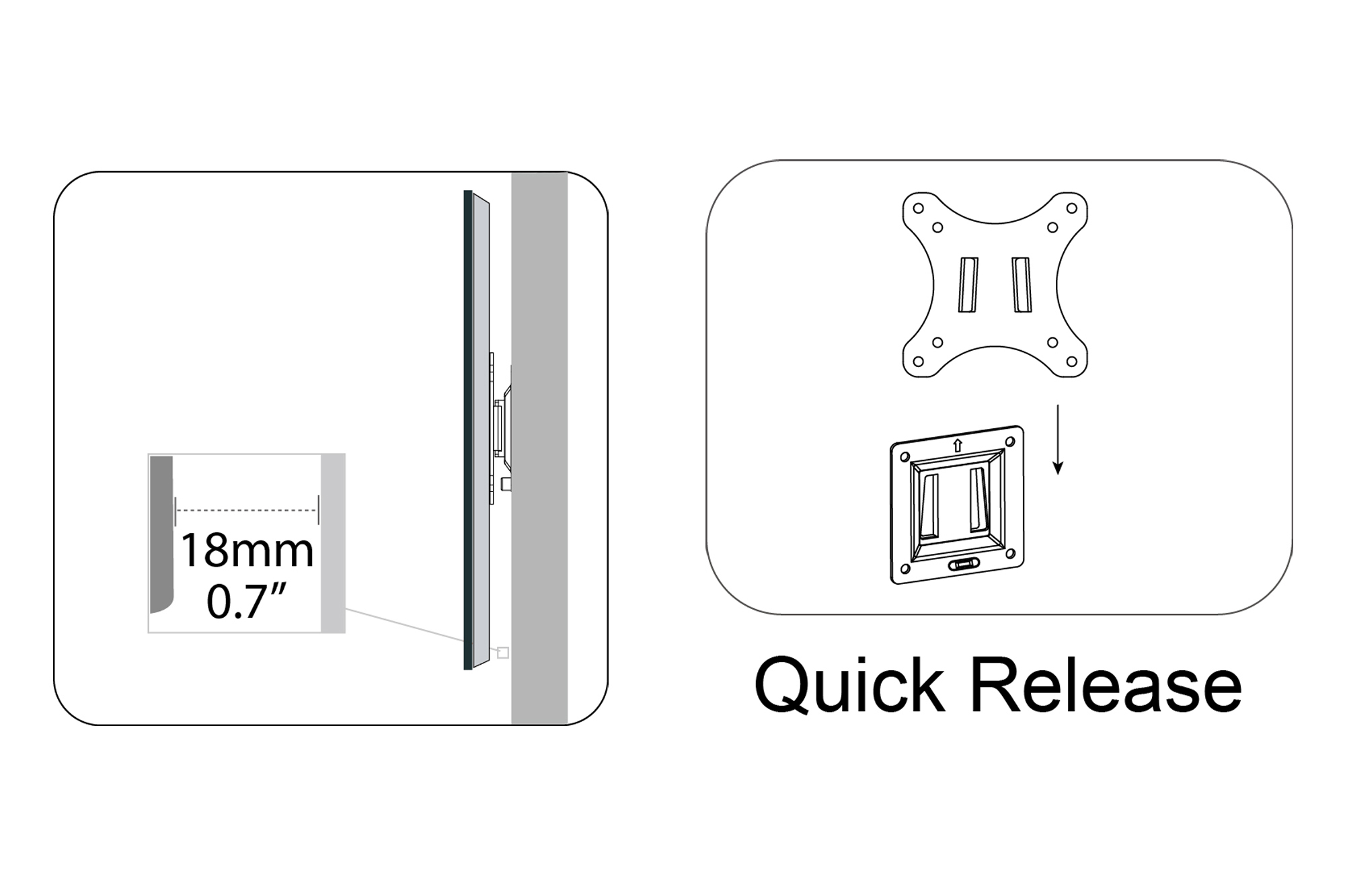 DIGITUS DA-90303-1 Monitorhalterung, Schwarz