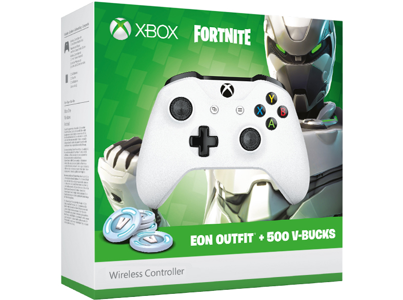 MICROSOFT Xbox Wireless Fortnite Bundle Controller Weiß für Xbox One, PC