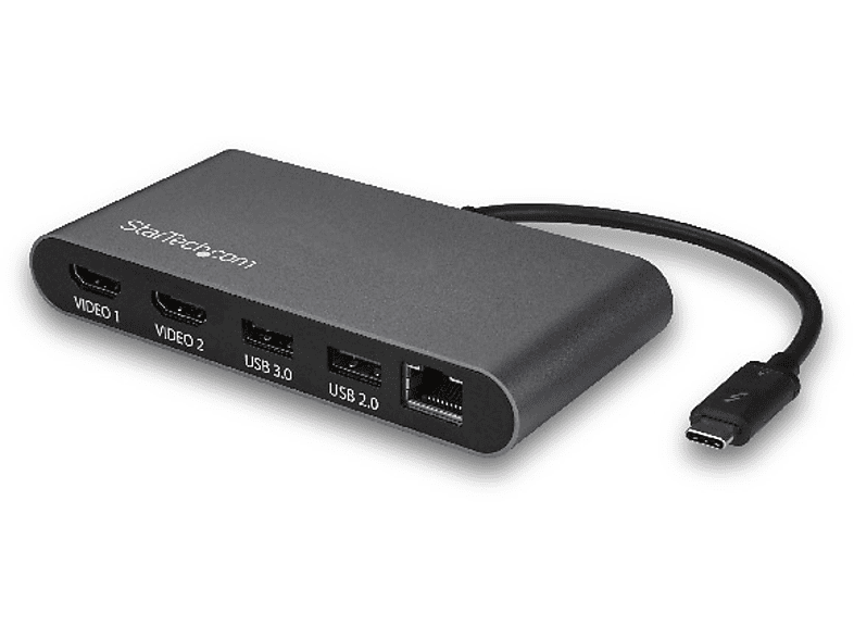 Docking Station | StarTech.com TB3DKM2HD Docking Station Thunderbolt 3 para Portatiles Mac Windows