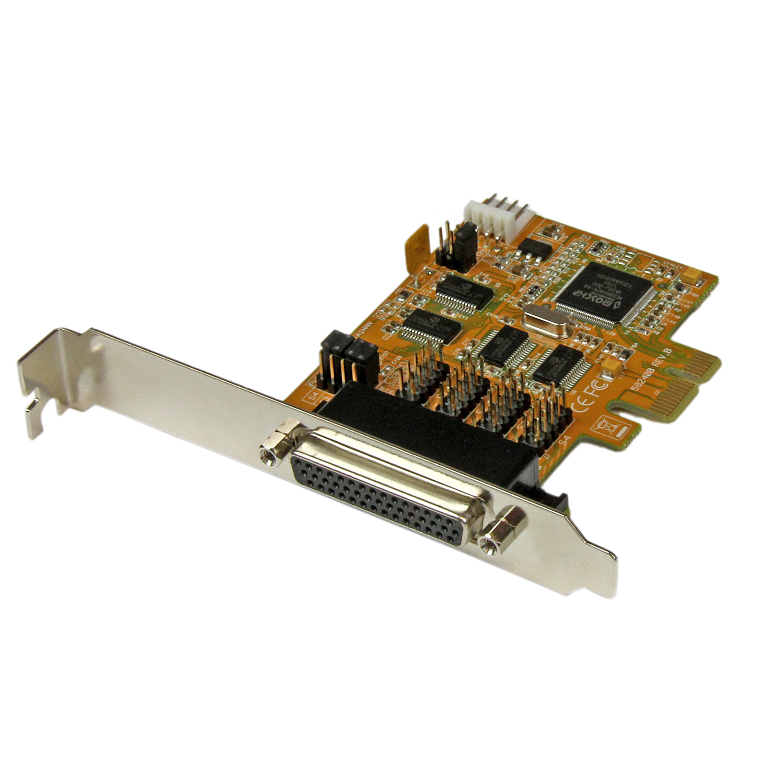 Tarjeta Serie - StarTech.com PEX4S553S Tarjeta serial PCIe RS232 de 4 puertos, con protección ESD
