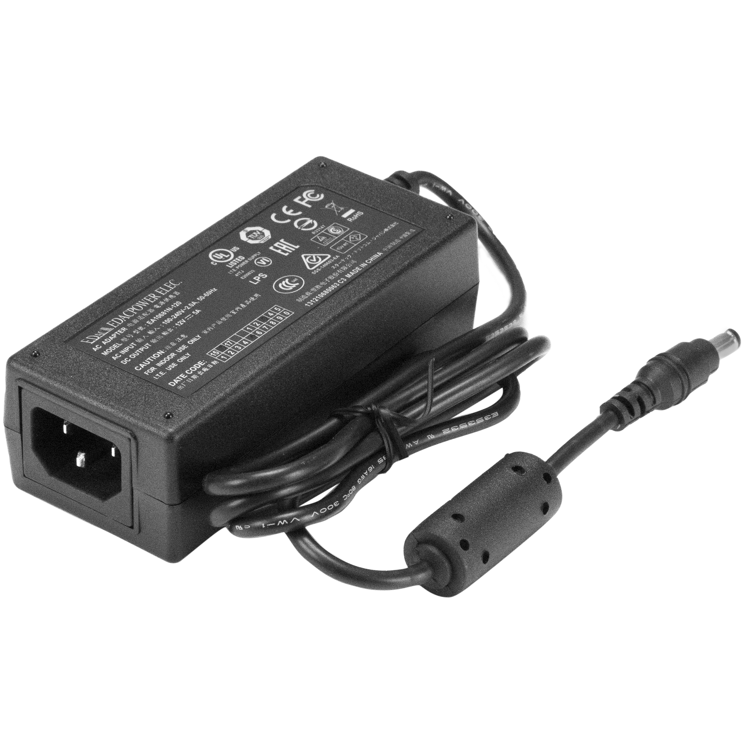 Adaptador de Alimentación - StarTech.com SVA12M5NA Adaptador de Corriente Directa DC 12V 5A M