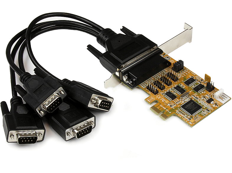 Tarjeta Serie | StarTech.com PEX4S553S Tarjeta serial PCIe RS232 de 4 puertos