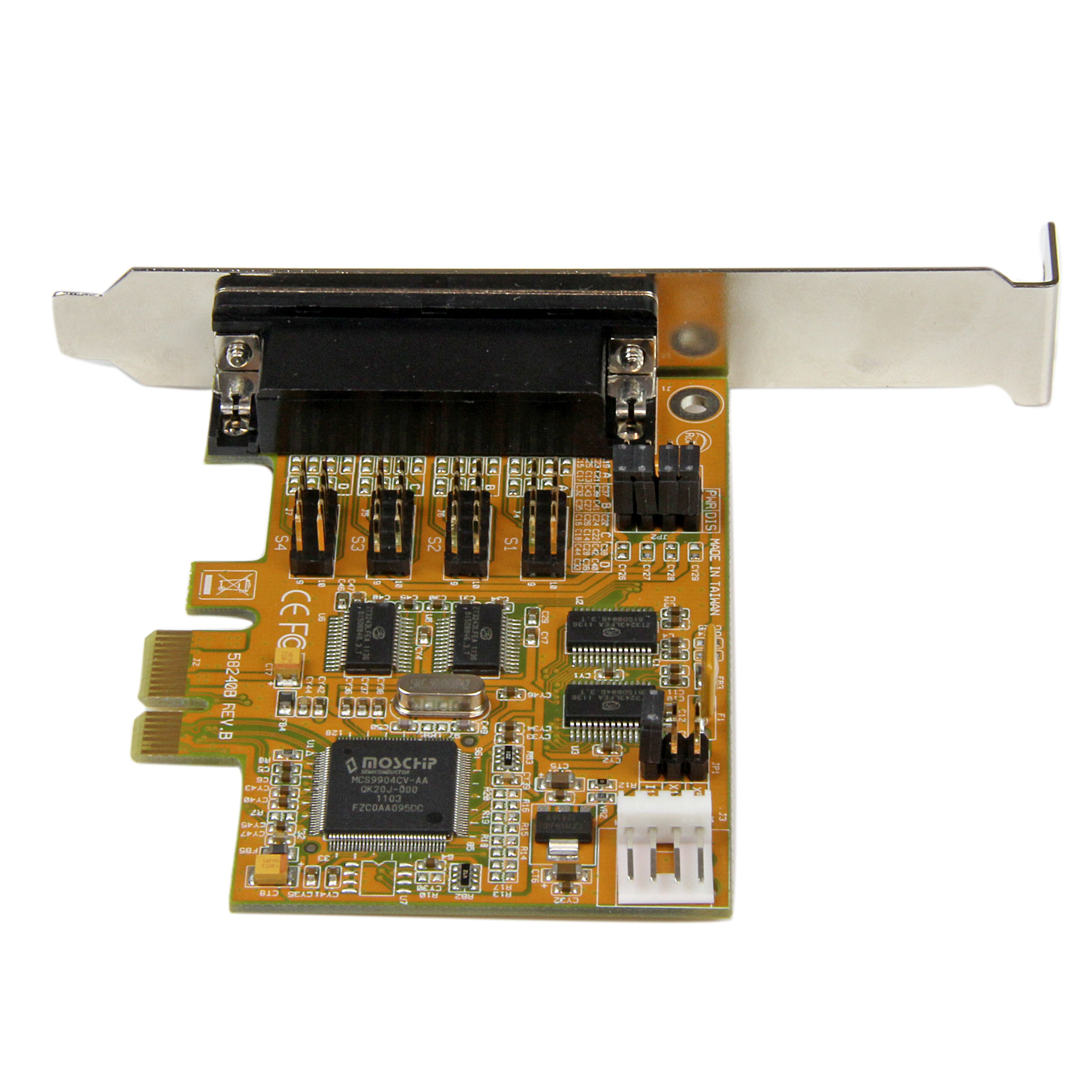 Tarjeta Serie - StarTech.com PEX4S553S Tarjeta serial PCIe RS232 de 4 puertos, con protección ESD