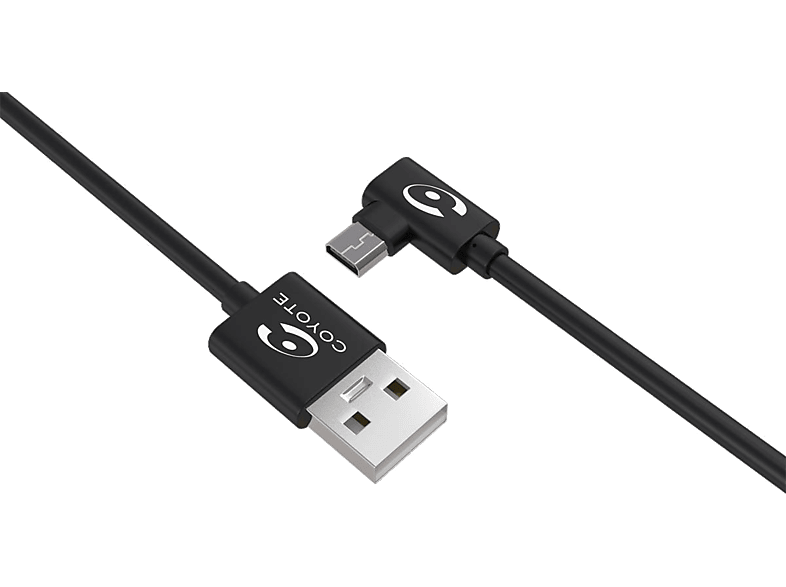 COYOTE USB-A / microUSB-kabel met haakse hoek 1.2 m (2085)