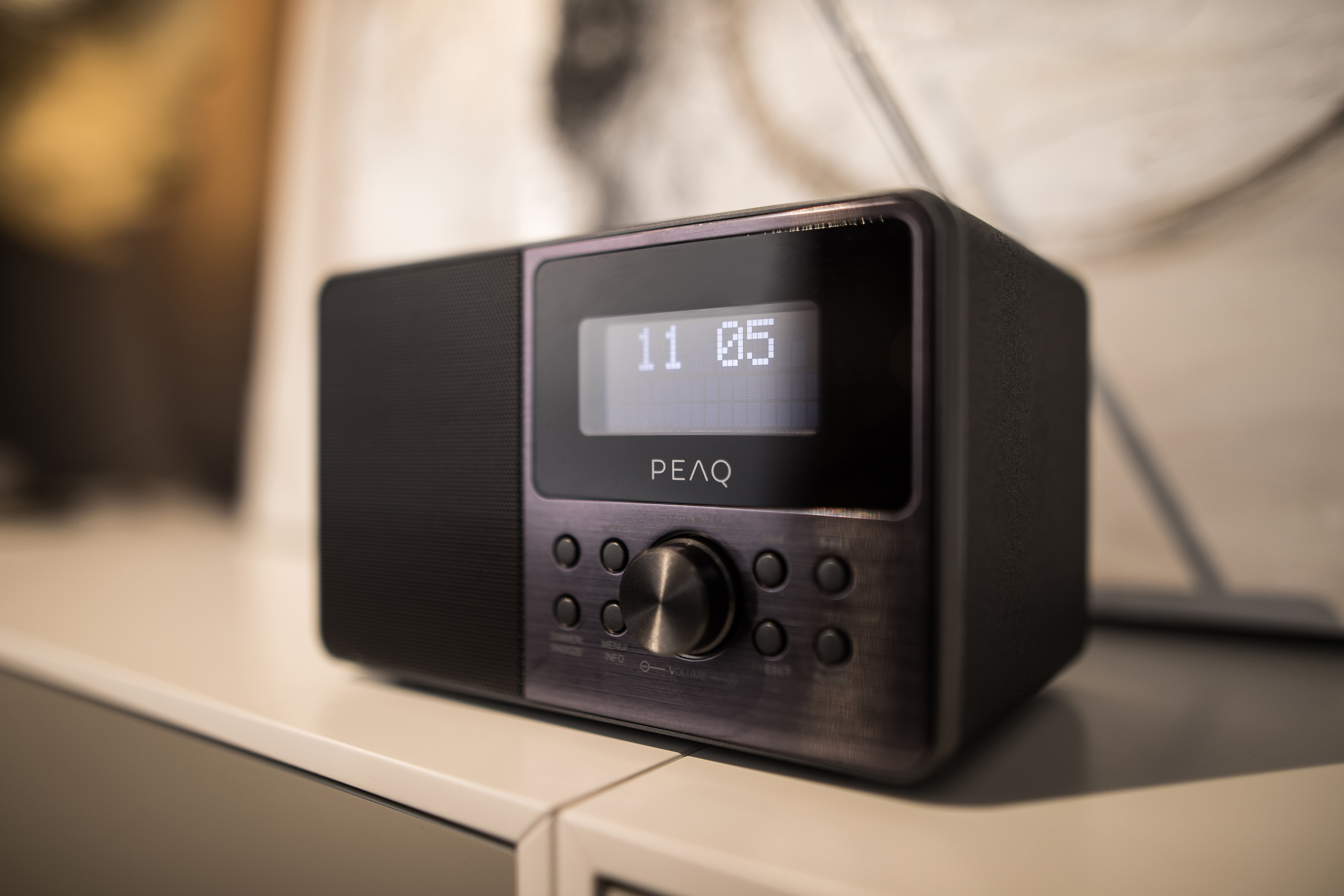 PEAQ PDR160BT-B Radio, DAB+, FM, DAB+, FM, Bluetooth, Schwarz/Grau