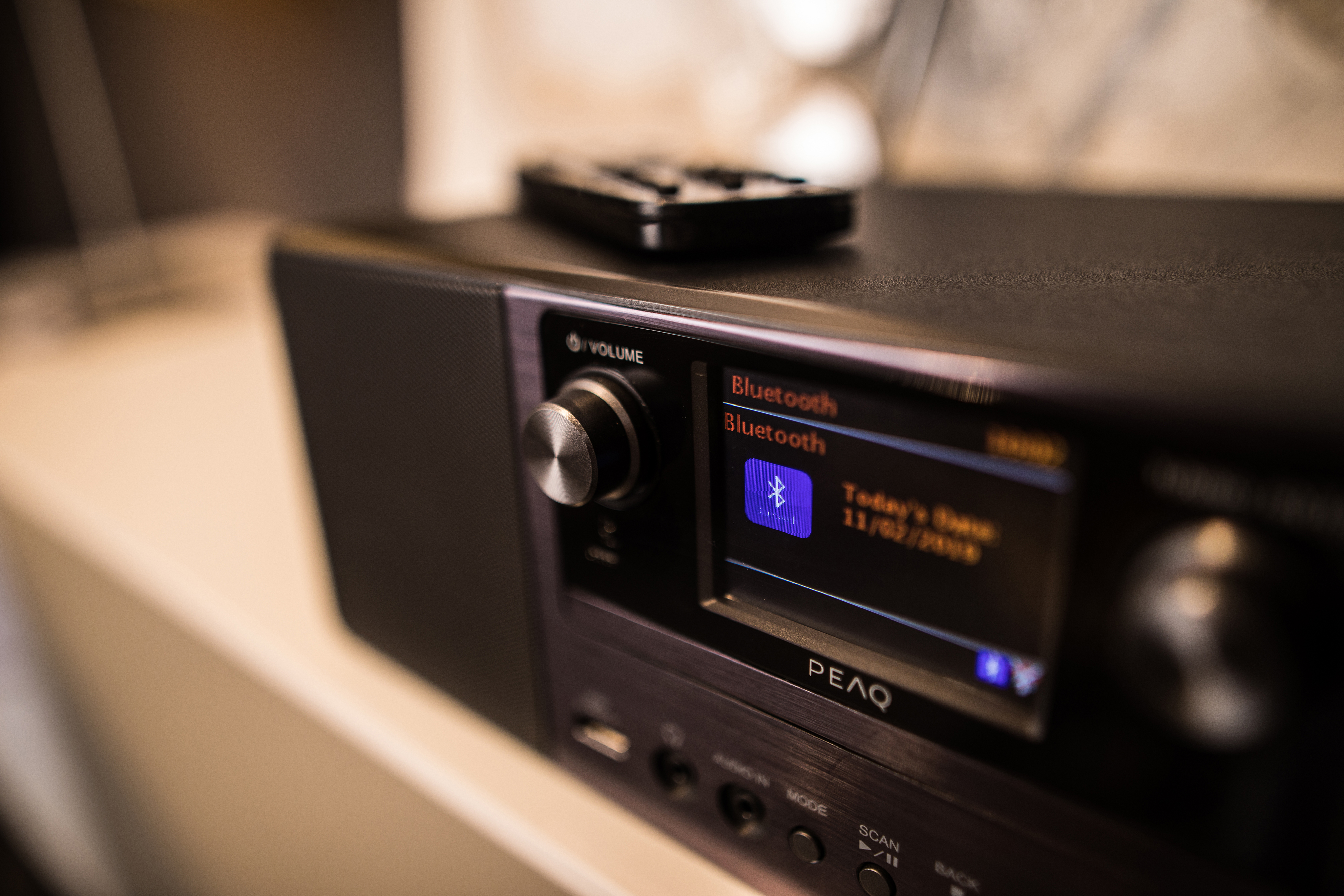 PEAQ PDR 360 BT-B DAB+ Internetradio, DAB+, FM, Internet Radio, Bluetooth, Schwarz/Grau