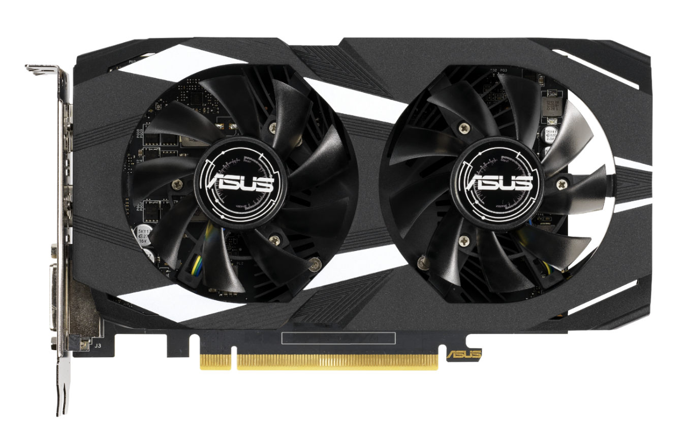 Tarjeta gráfica - ASUS DUAL-GTX1650-O4G, 4 GB,  GDDR5, NVIDIA Turing, GPU Tweak II, 128 bits