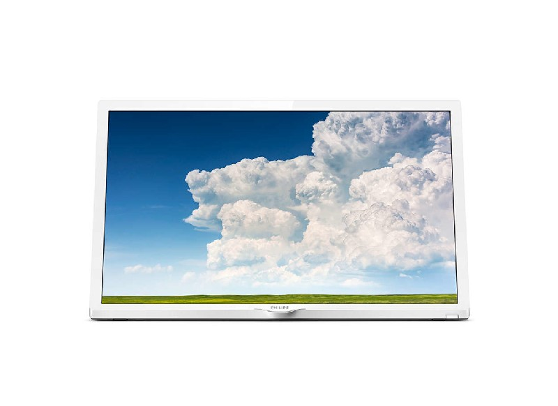 TV LED 24" - Philips 24PHS4354, HD Ready, Sintonizador Satélite, Pixel Plus HD, TDT 2, HDMI, Blanco