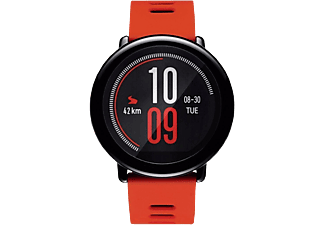 XIAOMI Amazfit Pace - Smartwatch (Larghezza del bracciale: 22 mm con Sgancio rapido, Silicone, Rosso)