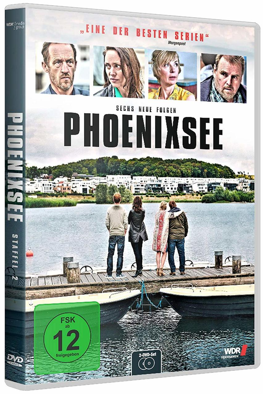 DVD-Hülle für 'PHOENIXSEE' mit Schauspielern, Seeblick und dem Text 'Staffel 2'.