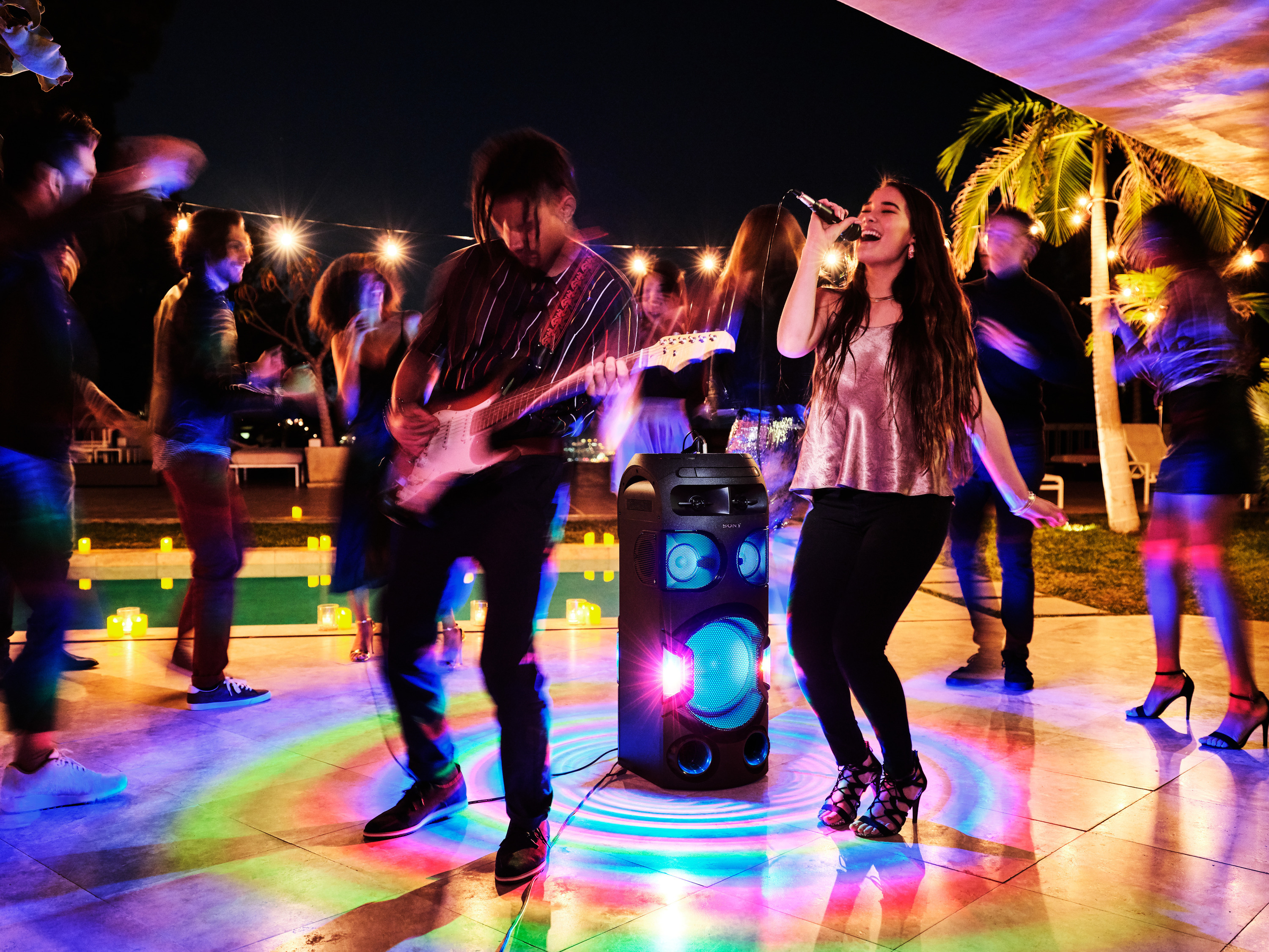 SONY MHC-V72D Wireless Party Chain Partybox, Schwarz