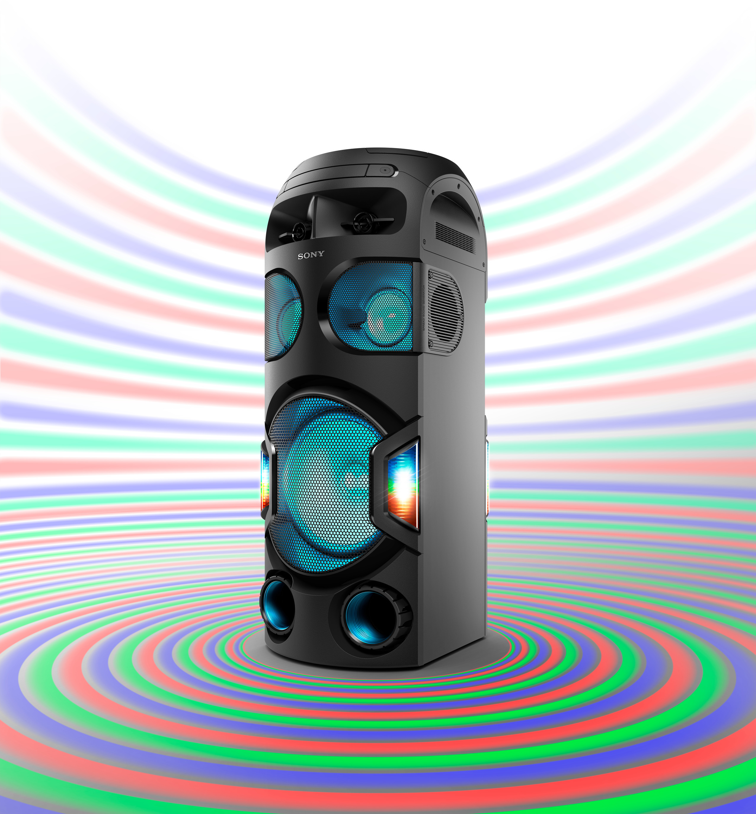 SONY MHC-V72D Wireless Party Chain Partybox, Schwarz