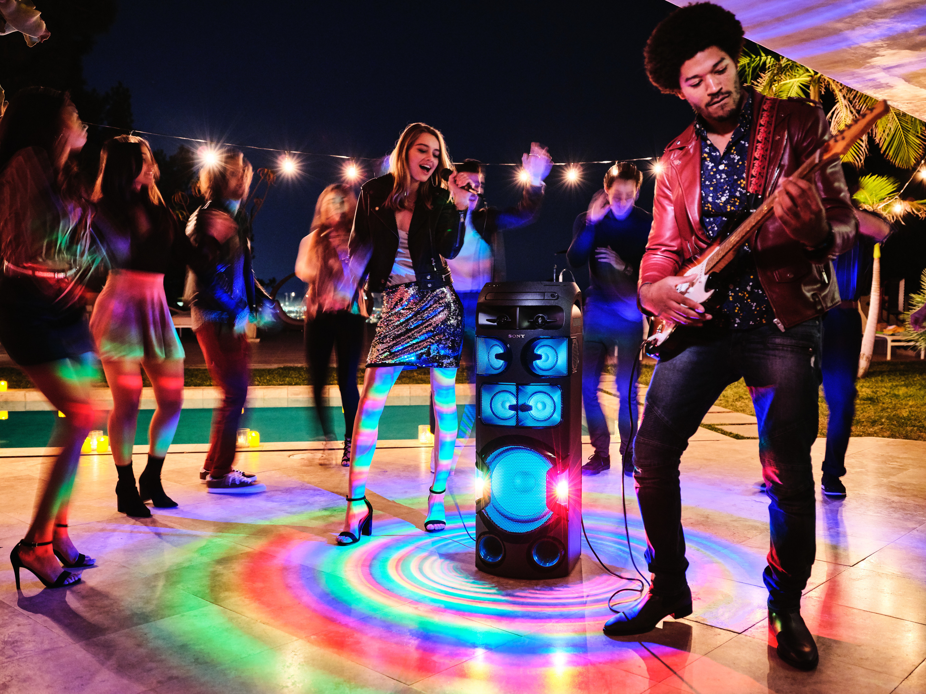 SONY MHC-V82D Wireless Party Chain Kompaktanlage, Schwarz