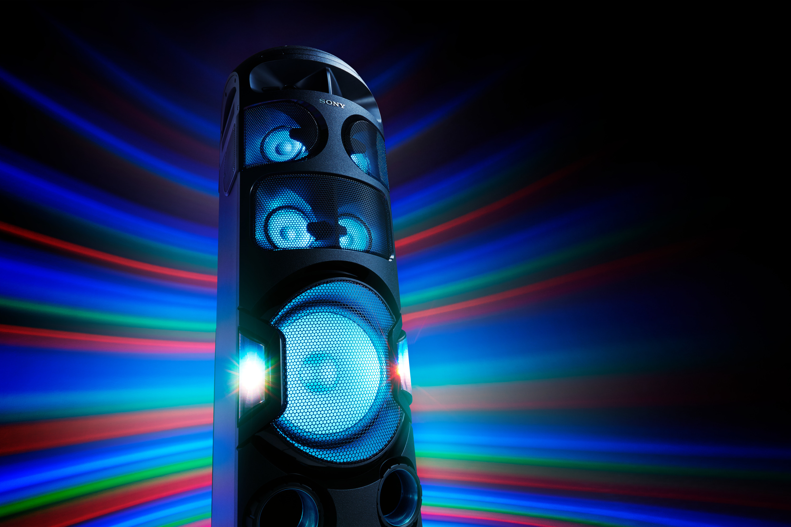 SONY MHC-V82D Wireless Party Chain Kompaktanlage, Schwarz