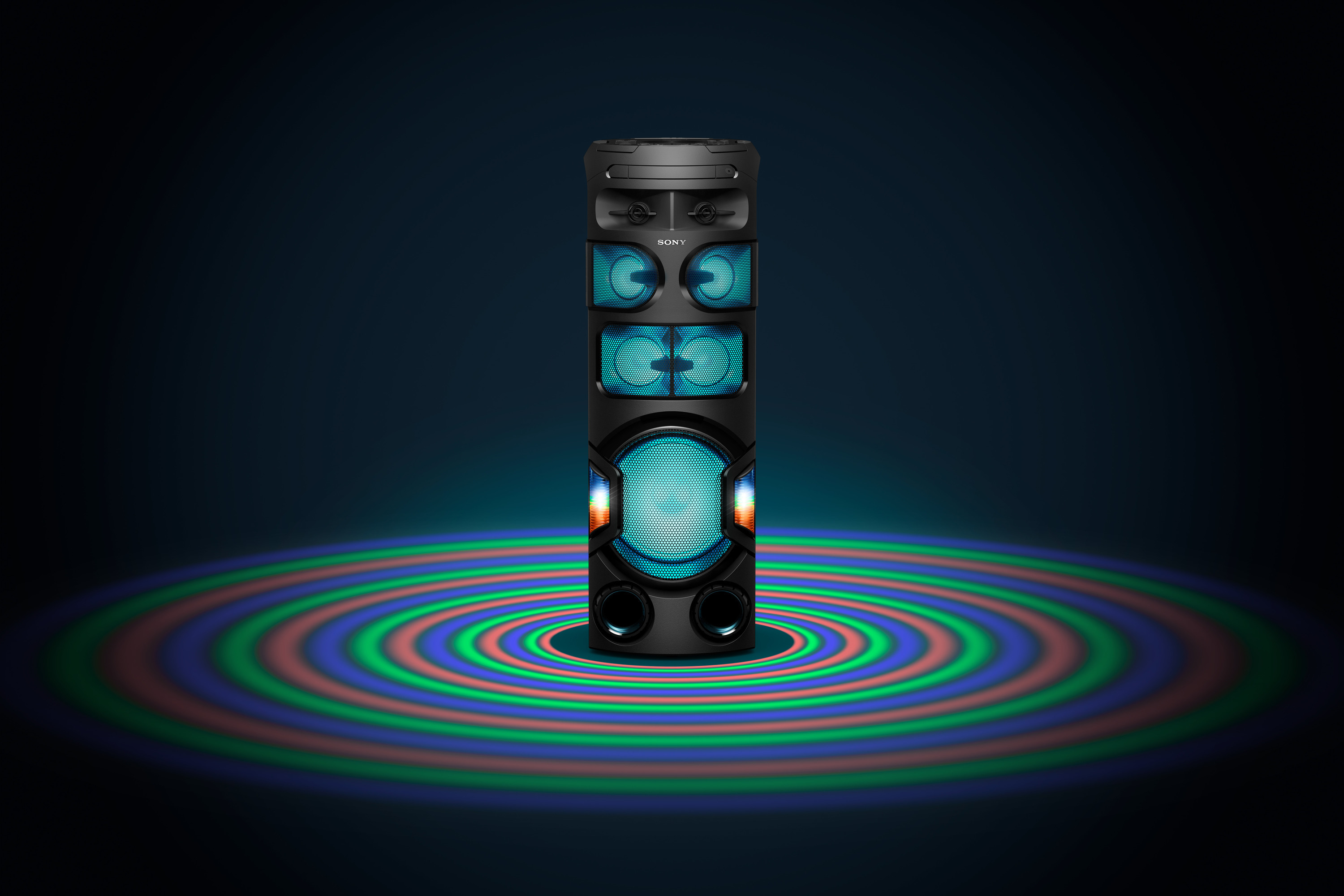 SONY MHC-V82D Wireless Party Chain Kompaktanlage, Schwarz