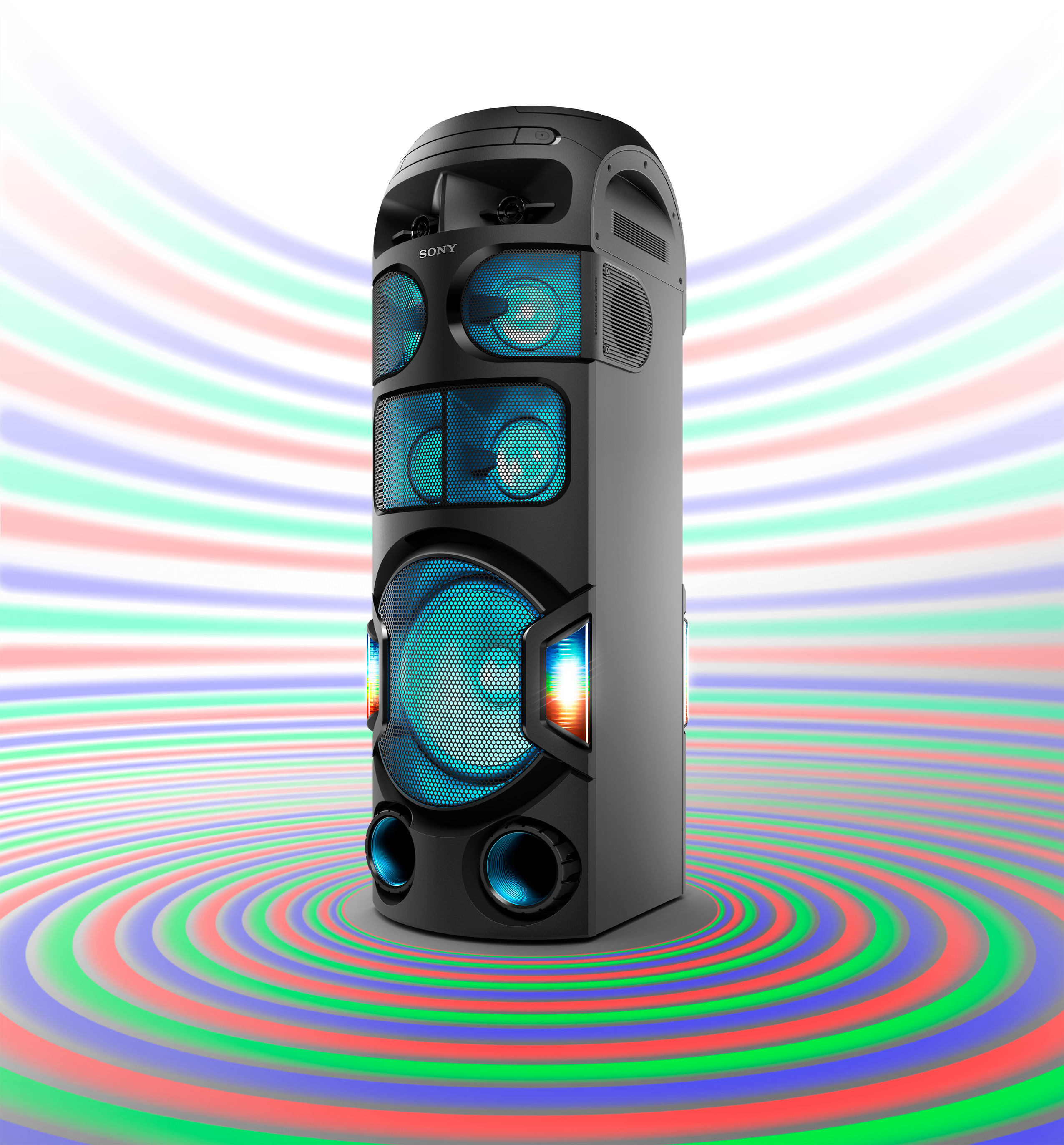 SONY MHC-V82D Wireless Party Chain Kompaktanlage, Schwarz
