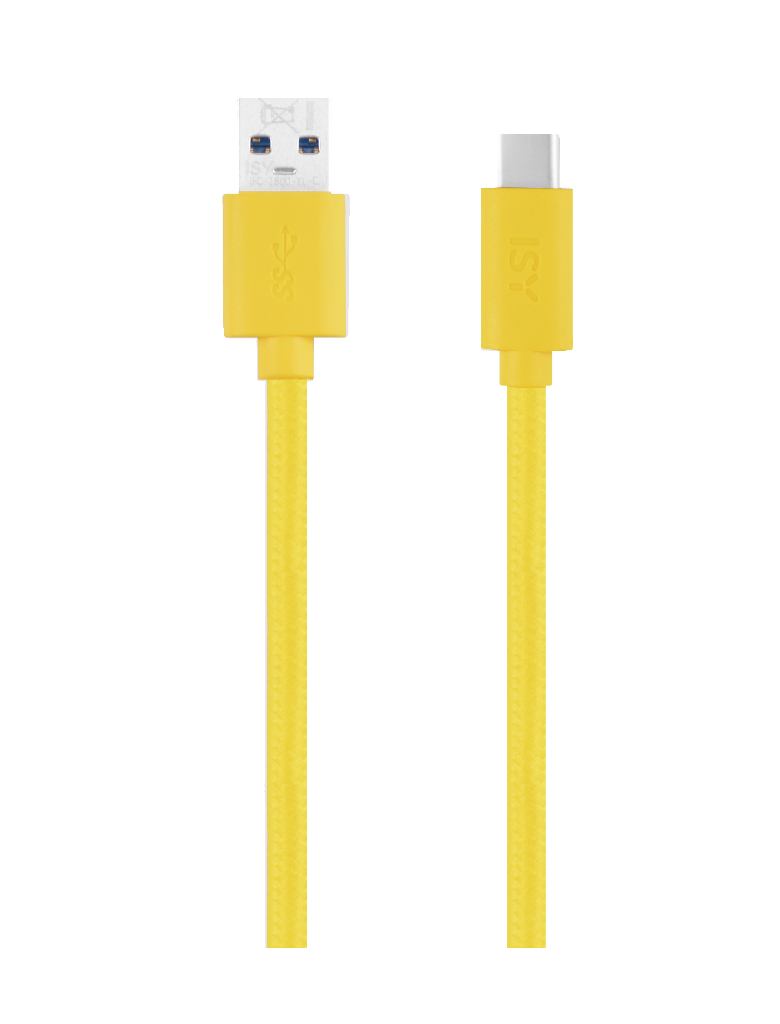 ISY IFC-1800-YL-C, Datenkabel/Ladekabel, 1,8 m, Gelb
