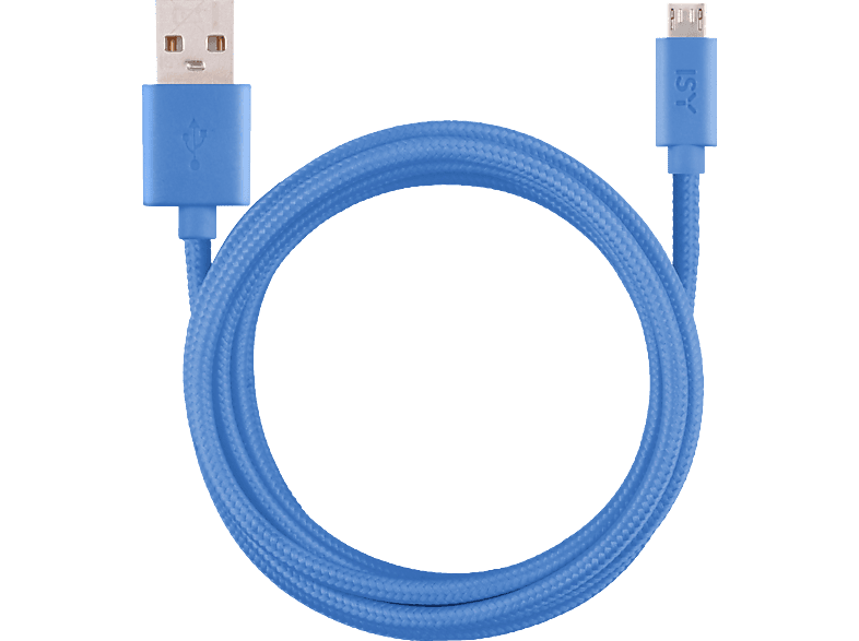 ISY IFC-1800-BL-M, Micro-USB Ladekabel, 1,8 m, Blau