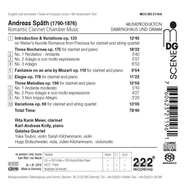 CD-Cover mit Musiktext, Trackliste und Credits.