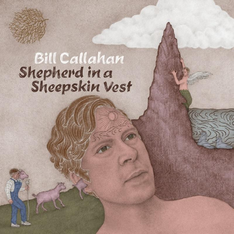 Albumcover, Bill Callahan 'Shepherd in a Sheepskin Vest', mit surrealen Illustrationen.