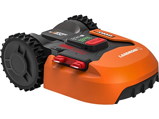 WORX GARDEN Landroid S WR130E - Robot tondeuse (Rendement surfacique max.: 300 m²Noir/Orange)