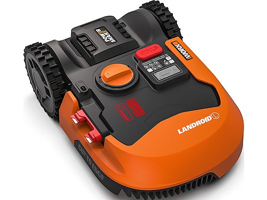 WORX GARDEN Landroid L WR155E - Rasenmäher Roboter (Max. Flächenleistung: 2000 m², Schwarz/Orange)