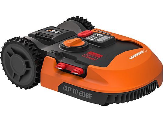 WORX GARDEN Landroid L WR153E - Tosaerba (Rendimento per unità superficiale max.: 1500 m², Nero/Arancione)