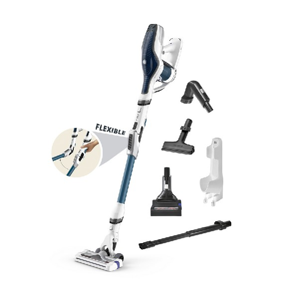 Aspirador escoba - Rowenta RH9471 Air Force 560º Flex Animal Care and Car, Sin cable, 100 W, Azul