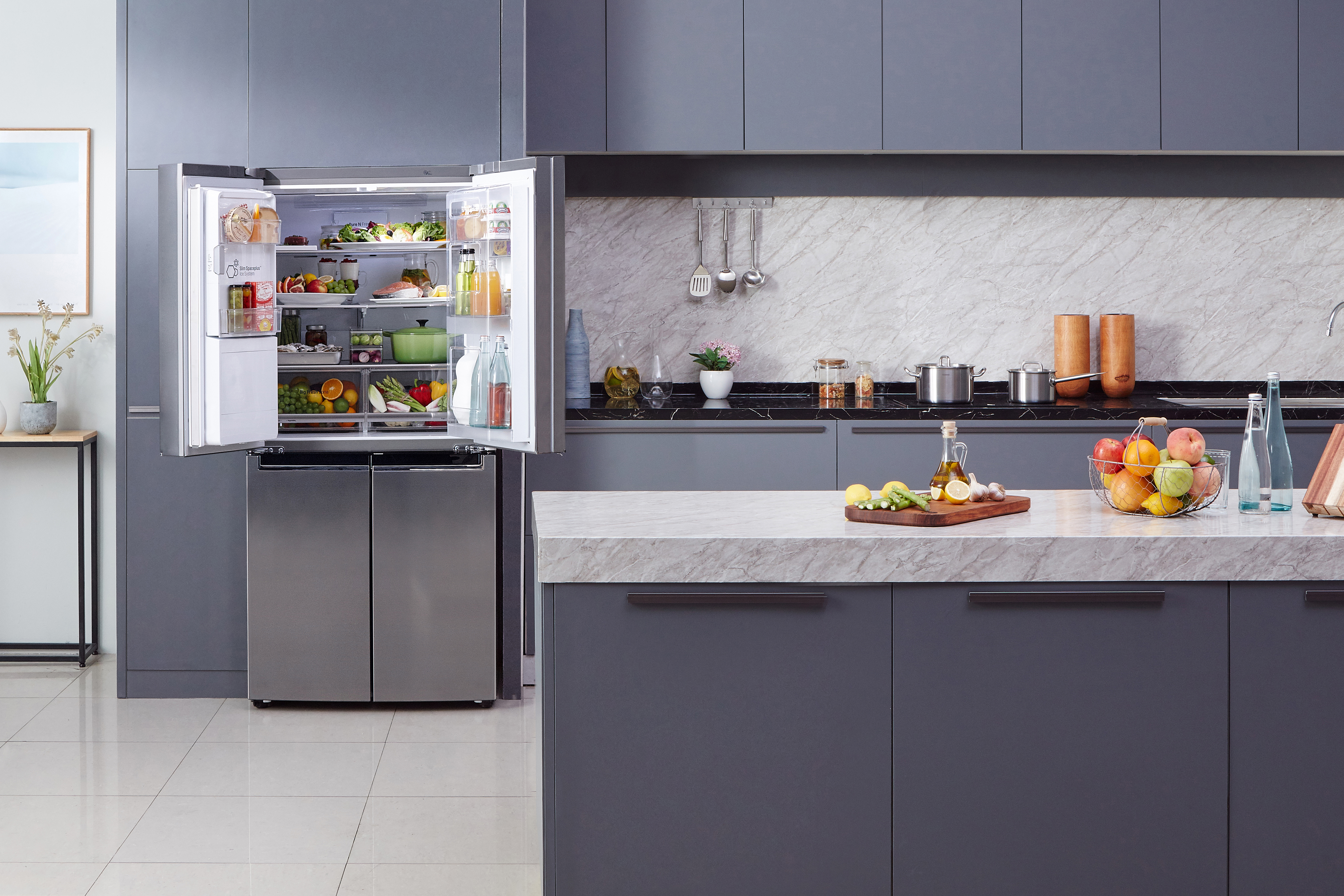 LG GML844PZKZ French Door (506 l, E, 1787 mm hoch, Edelstahl)