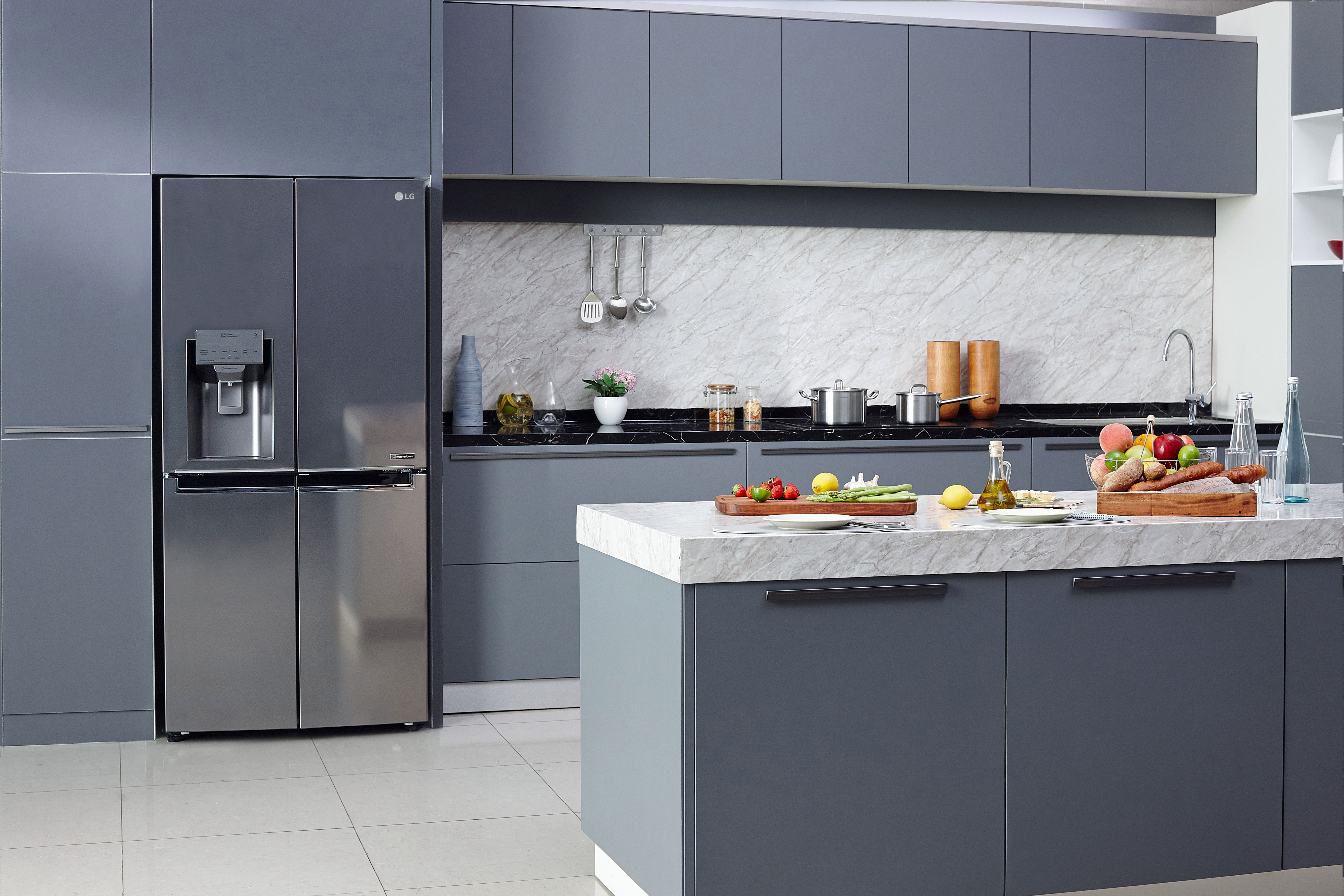 LG GML844PZKZ French Door (506 l, E, 1787 mm hoch, Edelstahl)