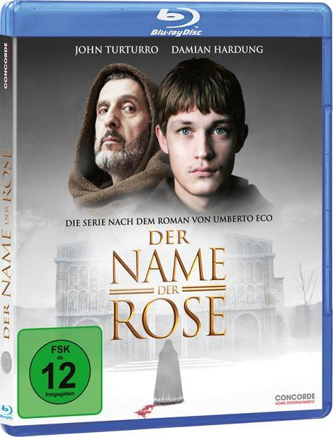 Blu-ray-Disc-Cover von 'Der Name der Rose'. Auf dem Cover sind zwei Männer zu sehen.
