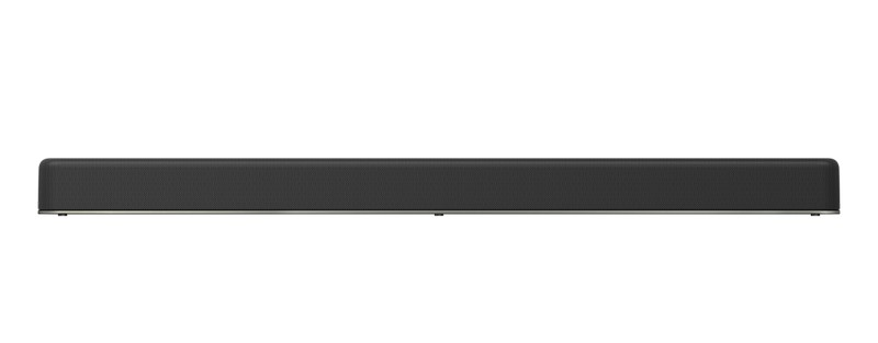 Una barra de sonido negra sobre fondo blanco. Es larga y rectangular.