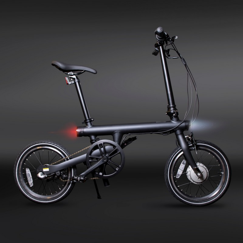 Bicicleta eléctrica - Xiaomi Qicycle, Hasta 25 km/h, Autonomía 45 km, Plegable, Negra