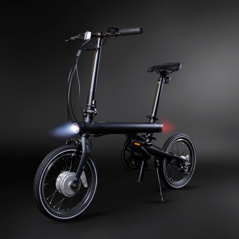 Bicicleta eléctrica - Xiaomi Qicycle, Hasta 25 km/h, Autonomía 45 km, Plegable, Negra