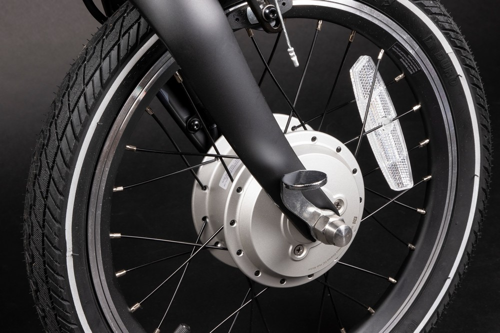 Bicicleta eléctrica - Xiaomi Qicycle, Hasta 25 km/h, Autonomía 45 km, Plegable, Negra