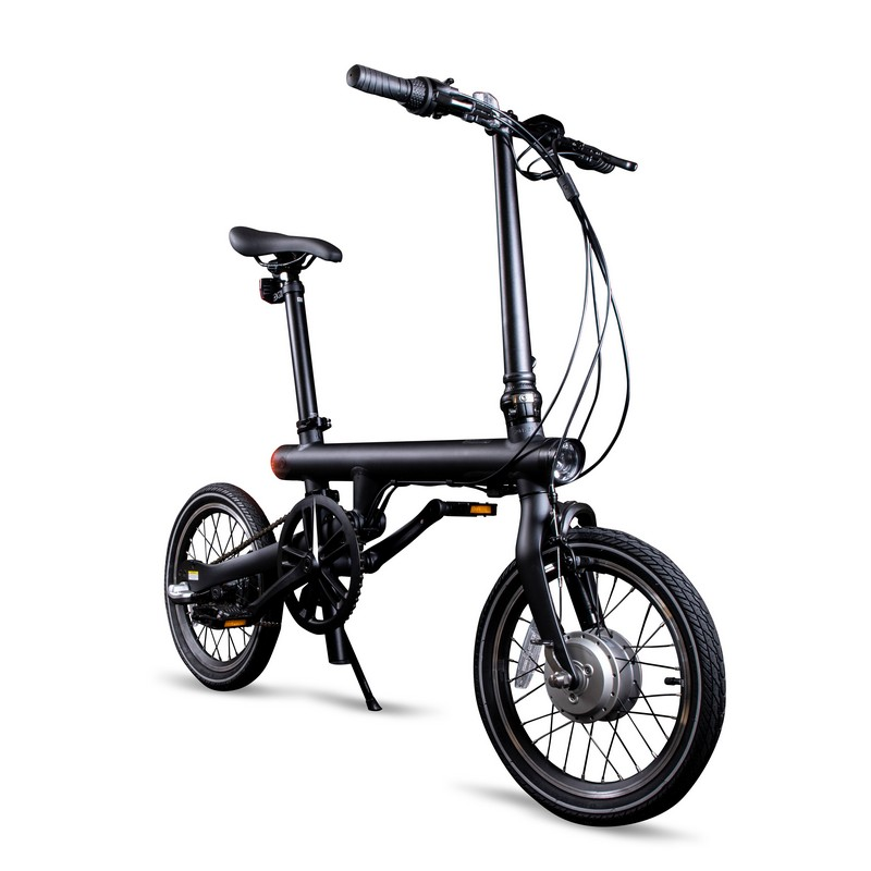 Bicicleta eléctrica - Xiaomi Qicycle, Hasta 25 km/h, Autonomía 45 km, Plegable, Negra
