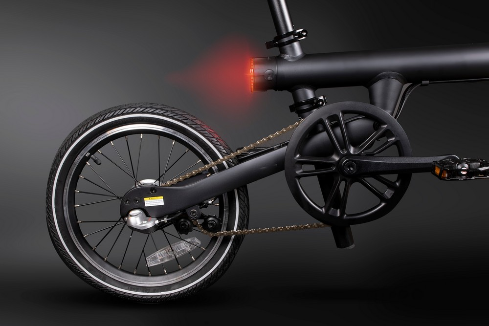 Bicicleta eléctrica - Xiaomi Qicycle, Hasta 25 km/h, Autonomía 45 km, Plegable, Negra