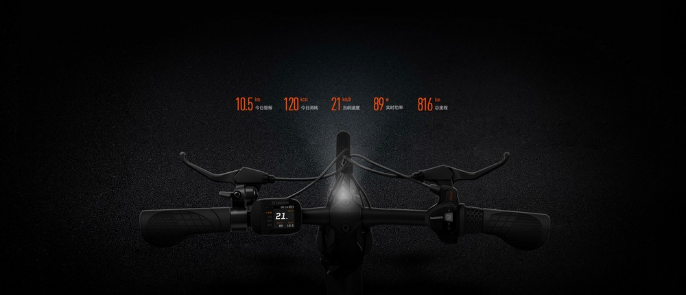 Bicicleta eléctrica - Xiaomi Qicycle, Hasta 25 km/h, Autonomía 45 km, Plegable, Negra