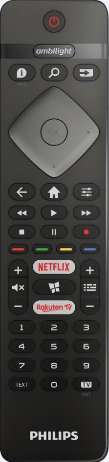 PHILIPS Fernseher 43PUS6704/12 43 Zoll 4K UHD LED-Smart TV mit Ambilight