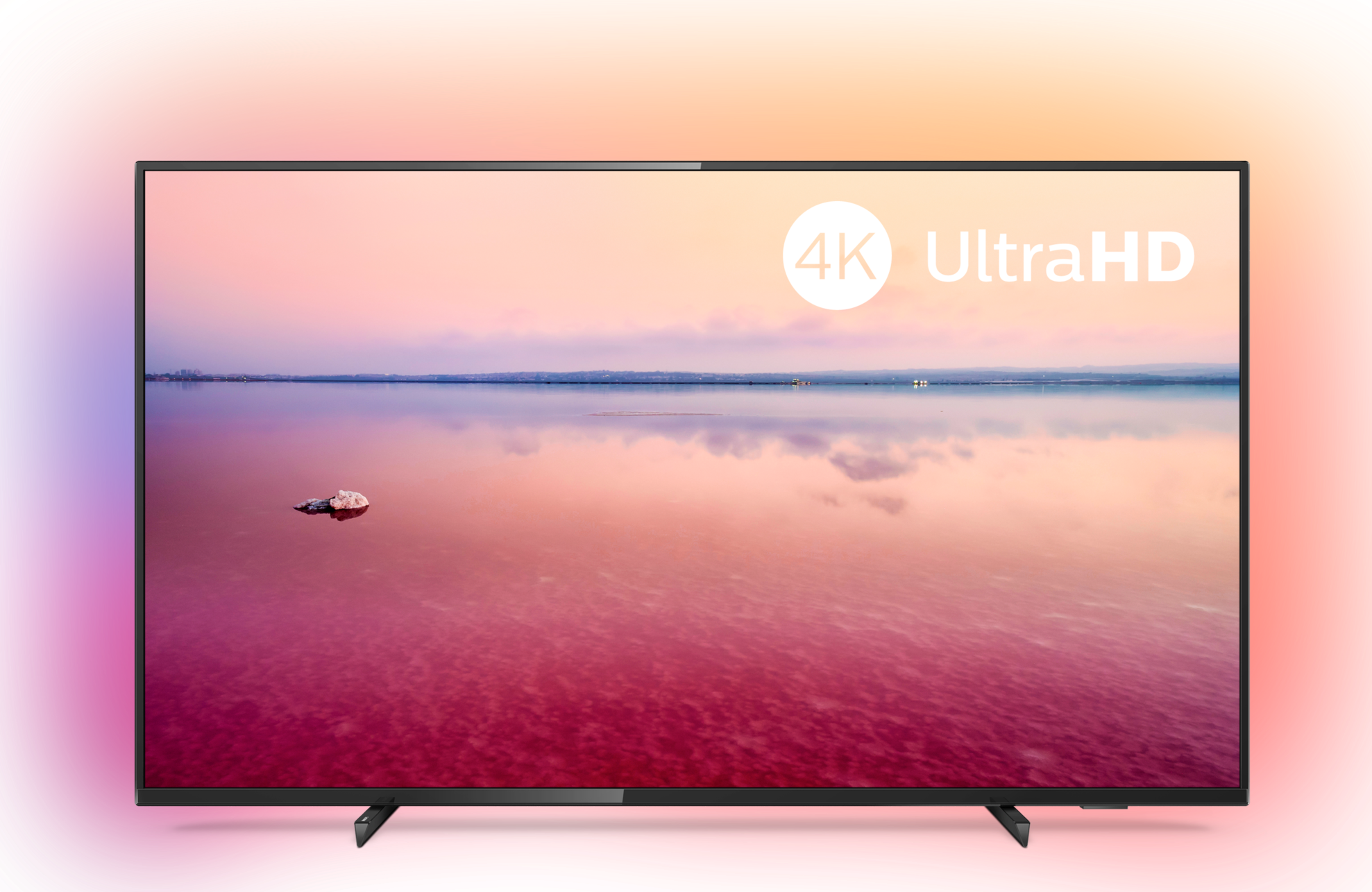 PHILIPS Fernseher 43PUS6704/12 43 Zoll 4K UHD LED-Smart TV mit Ambilight