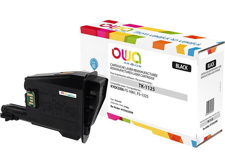 Owa Kow Toner Schwarz Kyocera 1t02m70nl0 Tk 1125 1t02m70nl1 1t02m70nlv T2m70nl 0t2m70nl Mediamarkt