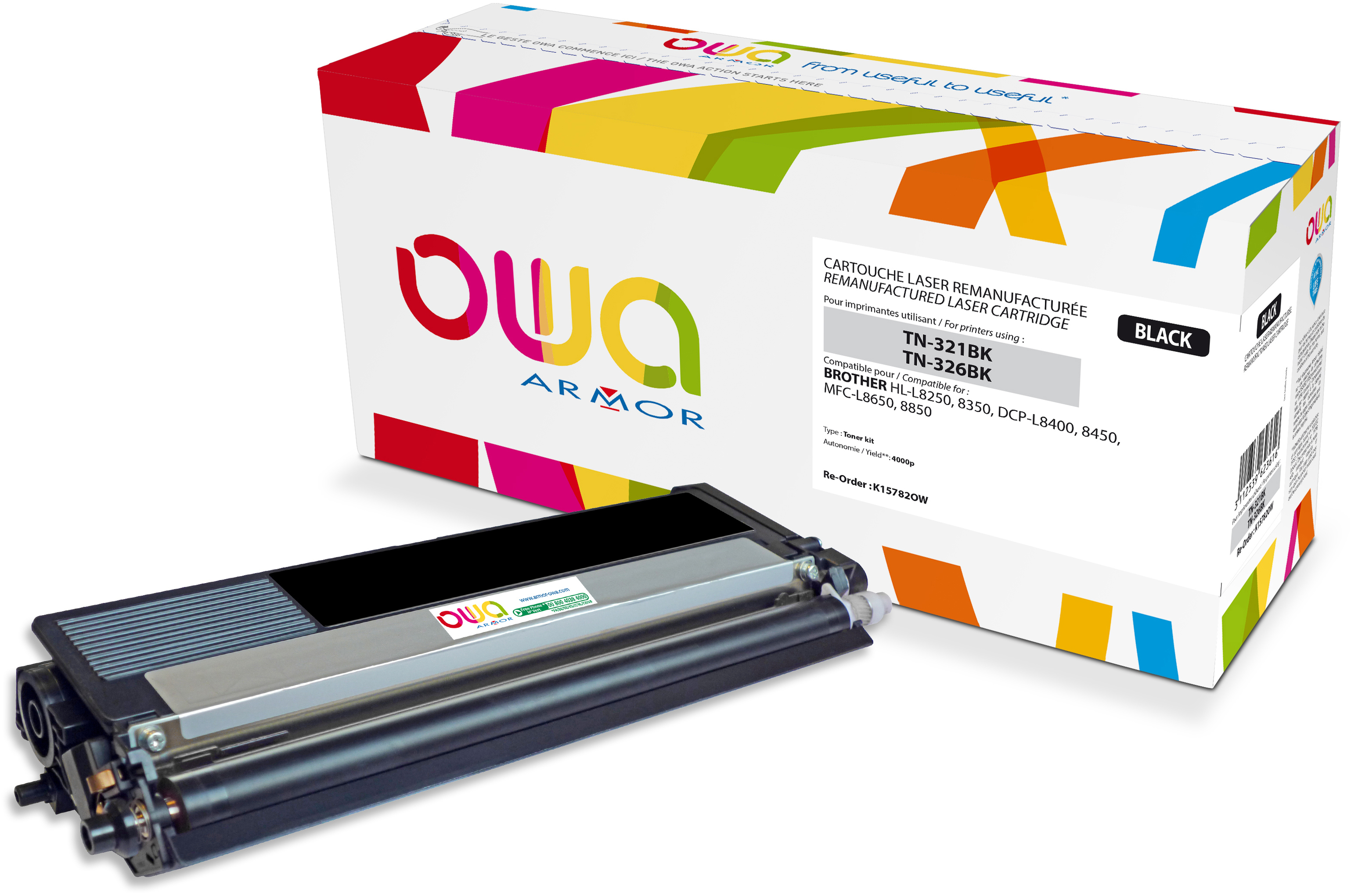 OWA K15782OWN Toner Schwarz TN-326BK) (BROTHER